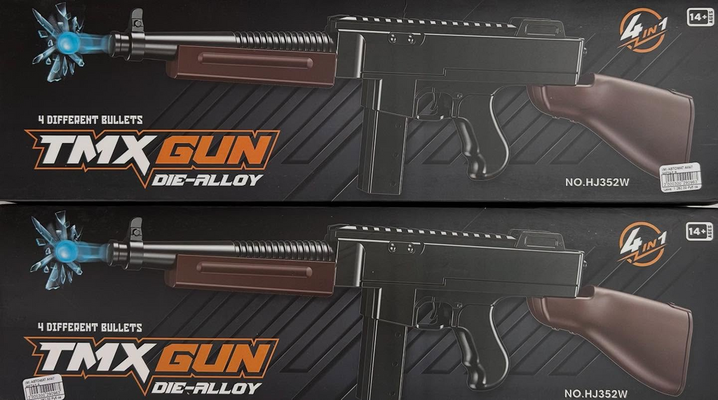 TMX Gun Die-Alloy Toy Blaster – 4-in-1 Bullet Action