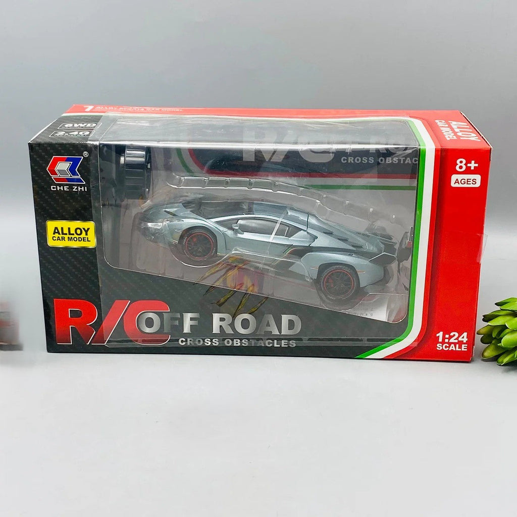 1:24 RC Diecast Lamborghini Veneno Model – Remote Control Supercar Toy with Lights