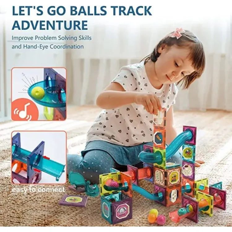 Magnetic Blocks 56PCS – Educational STEM Building Tiles for Kids