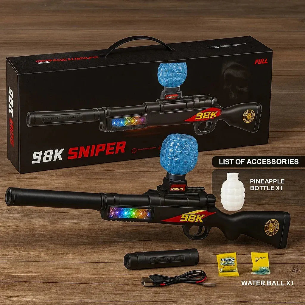 Elite 98K Sniper Blaster – Bolt-Action Gel Ball Sniper Toy Gun for Kids