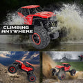 1:18 High‑Speed Remote Control Rock Crawler Truck – RC Off‑Road Monster Toy with Smoke Spray & Lights