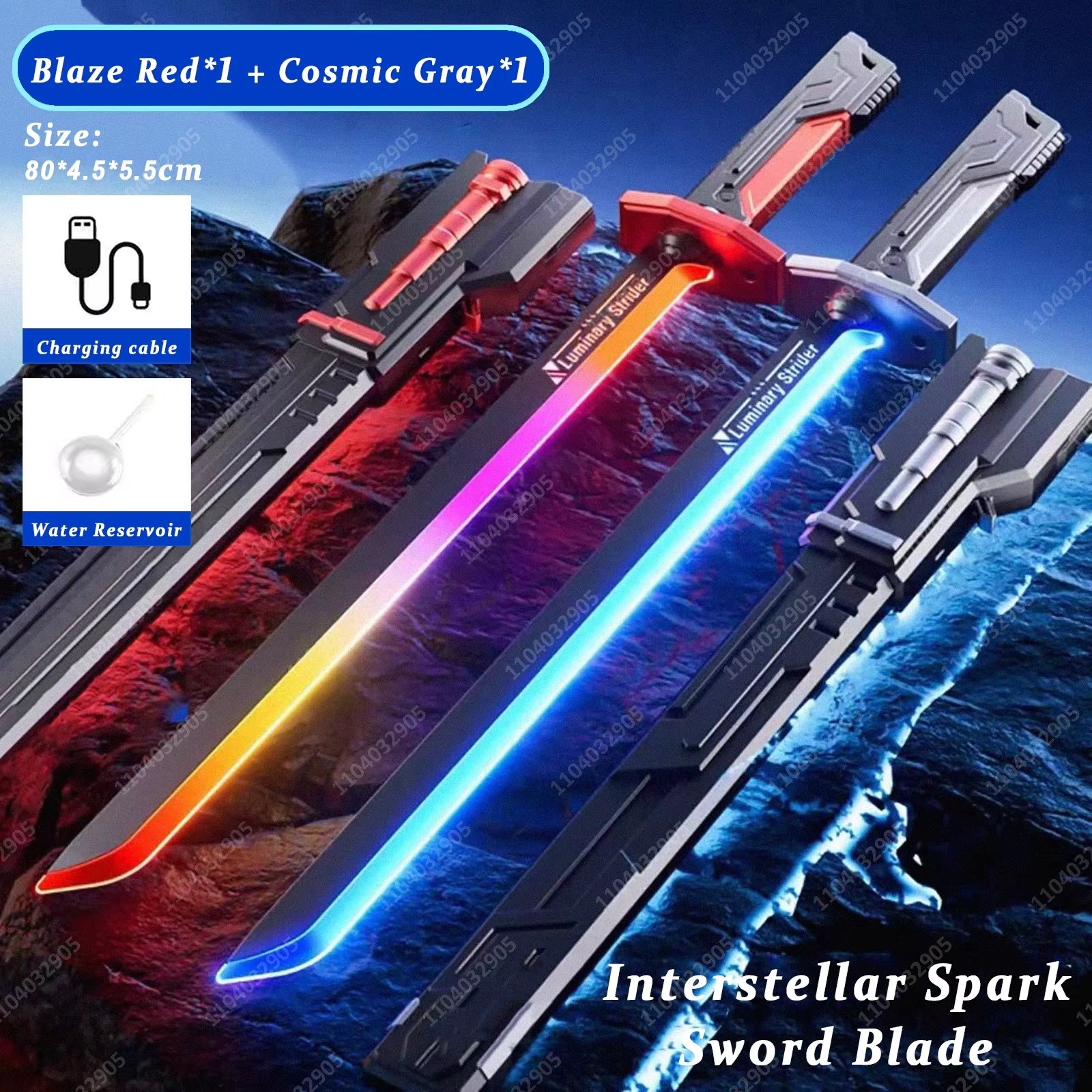 Kids Multi-Color Battle Laser Sword With Smoke
