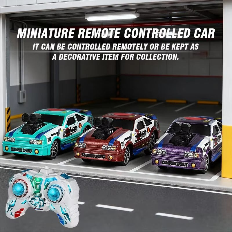 1:64 4WD Alloy Mini RC Racing Car – 2.4GHz Remote Control High Speed Simulation Car Toy for Kids