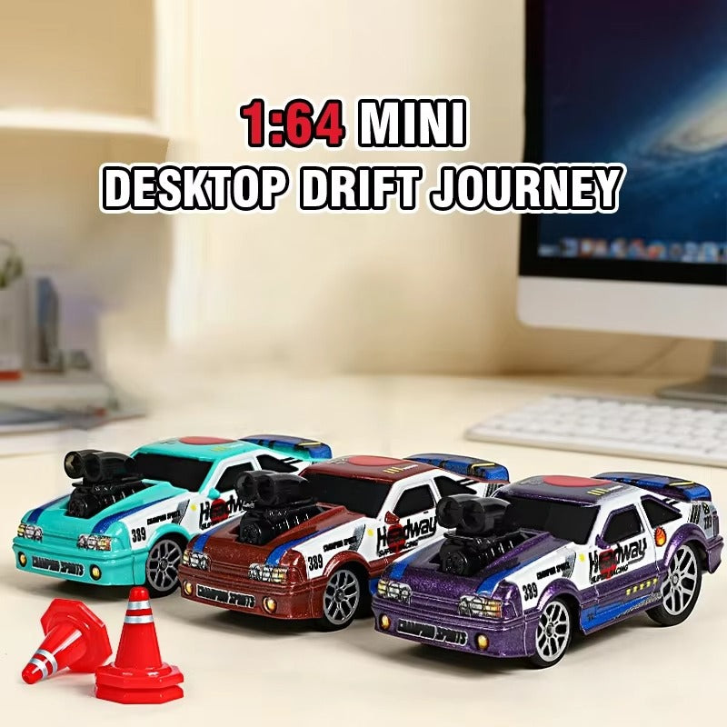 1:64 4WD Alloy Mini RC Racing Car – 2.4GHz Remote Control High Speed Simulation Car Toy for Kids