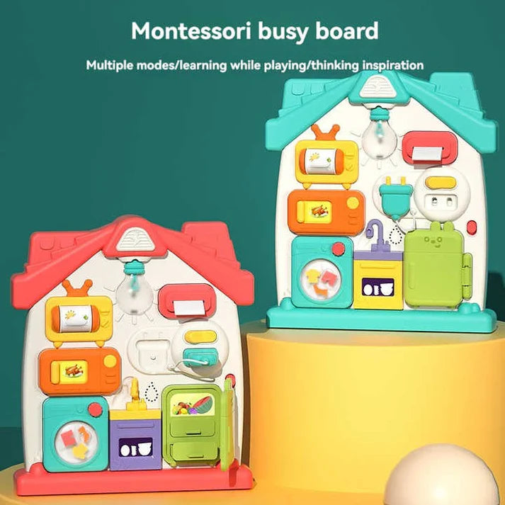 Multifunctional House Interactive Busy Board