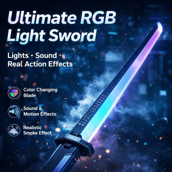 Kids Multi-Color Battle Laser Sword With Smoke